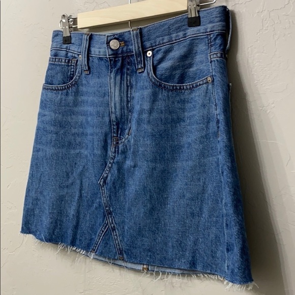 Madewell Blue A-Line Denim Skirt - Picture 3 of 10